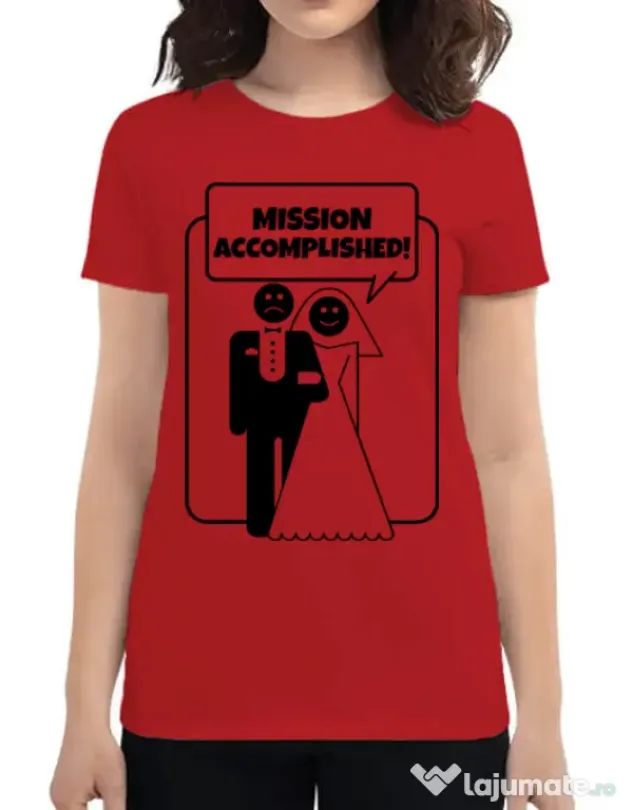 Tricou Mireasa ADLER Mission Accomplished Rosu