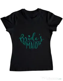 Tricou Petrecerea burlacitelor ADLER Brides maid Negru