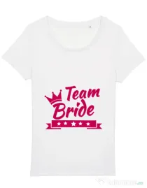 Tricou Petrecerea burlacitelor STANLEY STELLA Team Bride Alb