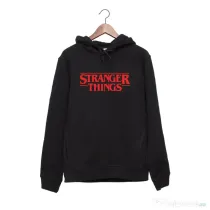 Hanorac personalizat negru unisex Stranger things