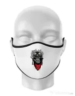 Masca personalizata reutilizabila Ape of duty Alb