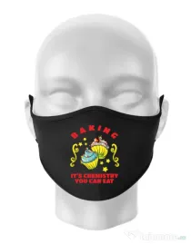 Masca personalizata reutilizabila Baking Negru