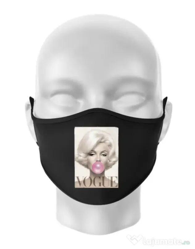 Masca personalizata reutilizabila Bubblegum Negru