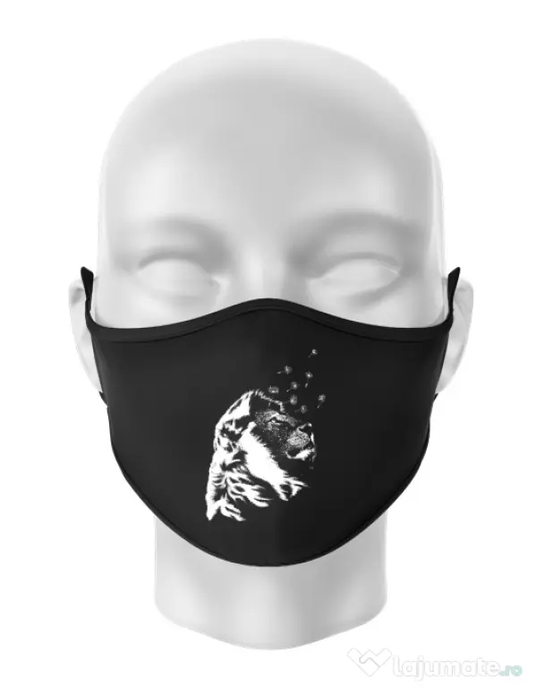 Masca personalizata reutilizabila Dande lion Negru