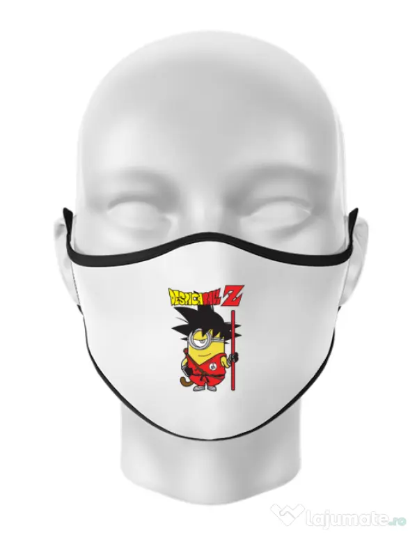 Masca personalizata reutilizabila Despicaball Z Son Goku Alb