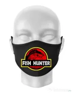 Masca personalizata reutilizabila Fish hunter Negru