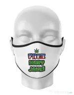 Masca personalizata reutilizabila Free Mary Jane Alb