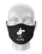 Masca personalizata reutilizabila I am hers Negru