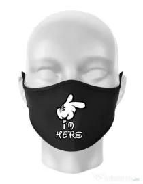 Masca personalizata reutilizabila I am hers Negru