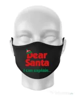 Masca personalizata reutilizabila I can explain Negru