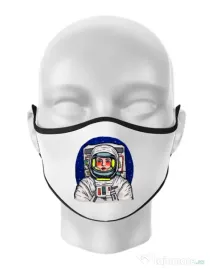 Masca personalizata reutilizabila I need some space Alb
