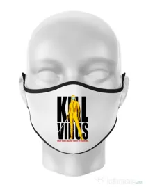 Masca personalizata reutilizabila Kill bill Alb