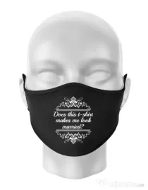 Masca personalizata reutilizabila Marriage Negru