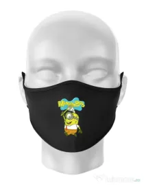 Masca personalizata reutilizabila MinionBob Negru