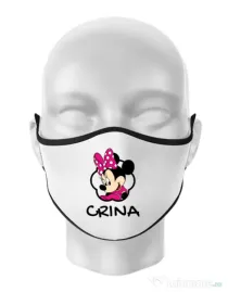 Masca personalizata reutilizabila Mouse daughter Alb