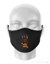 Masca personalizata reutilizabila Never sleep Negru