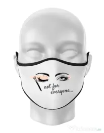 Masca personalizata reutilizabila Not for everyone Alb