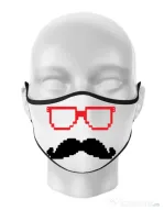 Masca personalizata reutilizabila Pixel mask Alb