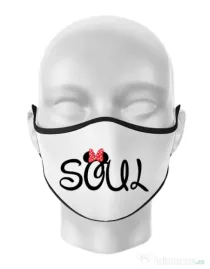 Masca personalizata reutilizabila Soul Alb