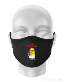 Masca personalizata reutilizabila The Minions Negru