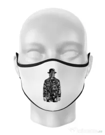 Masca personalizata reutilizabila The son of grenade Alb