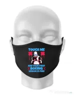 Masca personalizata reutilizabila Touch me Negru