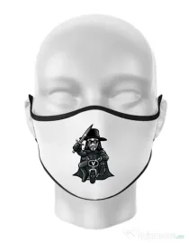 Masca personalizata reutilizabila Vendetta Biker Alb