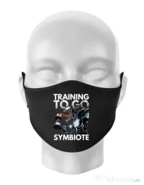 Masca personalizata reutilizabila Venom training Negru