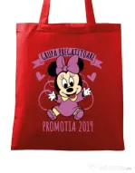 Sacosa din panza Absolvire Minnie Mouse Rosu