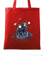Sacosa din panza Across the galaxy Rosu
