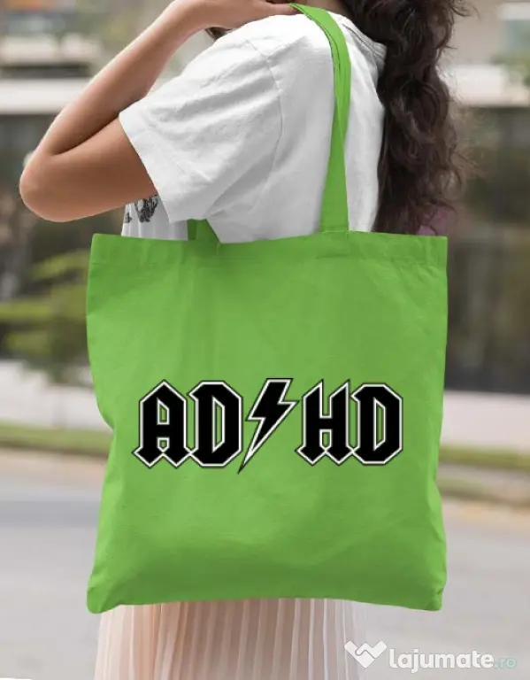 Sacosa din panza ADHD Verde mar