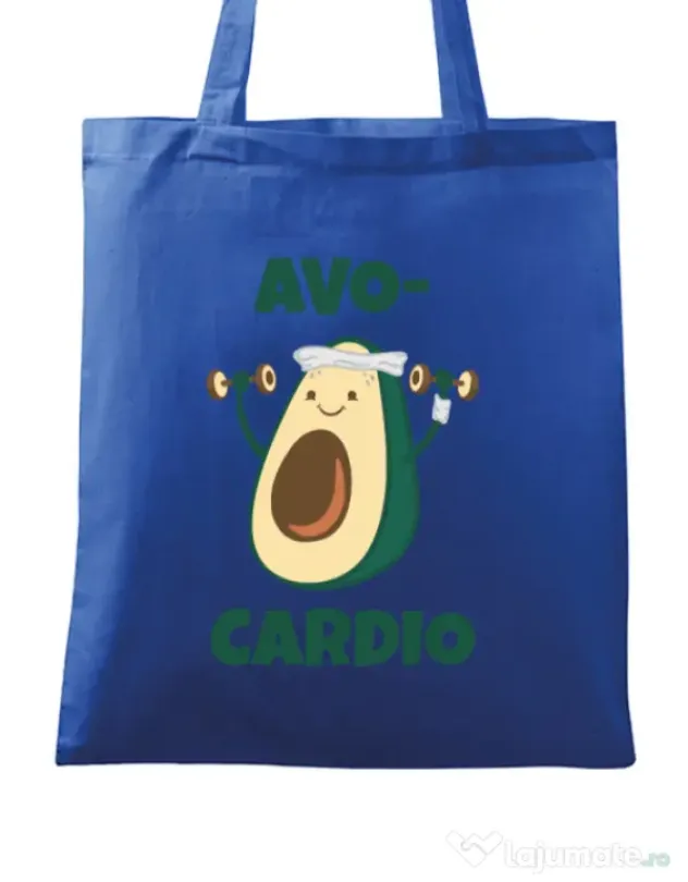 Sacosa din panza Avo-cardio Albastru regal