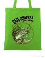 Sacosa din panza Bass jumpers drop a line Verde mar