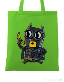 Sacosa din panza Bat minion Verde mar