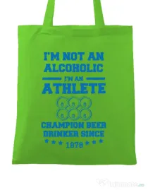 Sacosa din panza Beer champion Verde mar