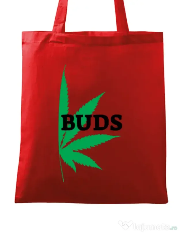 Sacosa din panza Best buds 2 Rosu