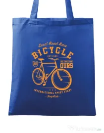 Sacosa din panza Bicycle Albastru regal