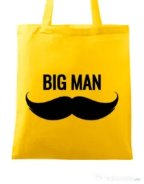 Sacosa din panza Big man Galben