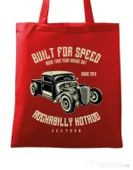 Sacosa din panza Built For Speed Rosu