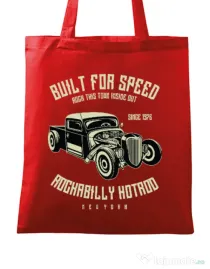 Sacosa din panza Built For Speed Rosu