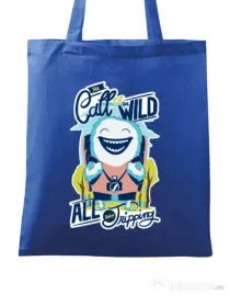 Sacosa din panza Call of the wild Albastru regal