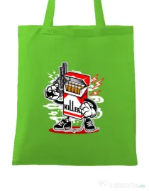 Sacosa din panza Cigarette Killer Verde mar