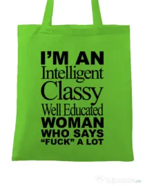 Sacosa din panza Classy Woman Verde mar