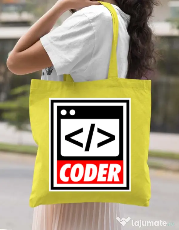 Sacosa din panza Coder Galben