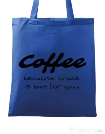 Sacosa din panza Coffee Albastru regal