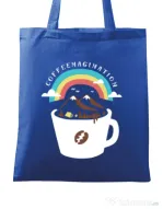 Sacosa din panza Coffeemagination Albastru regal