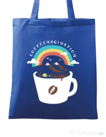 Sacosa din panza Coffeemagination Albastru regal