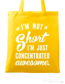 Sacosa din panza Concentrated awesome Galben