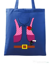 Sacosa din panza Cowboy suit 2 Albastru regal