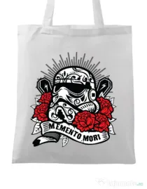 Sacosa din panza Dead Trooper Alb